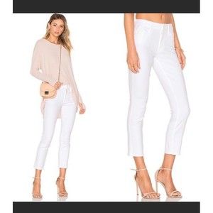 MOTHER the looker crop size 27 in white